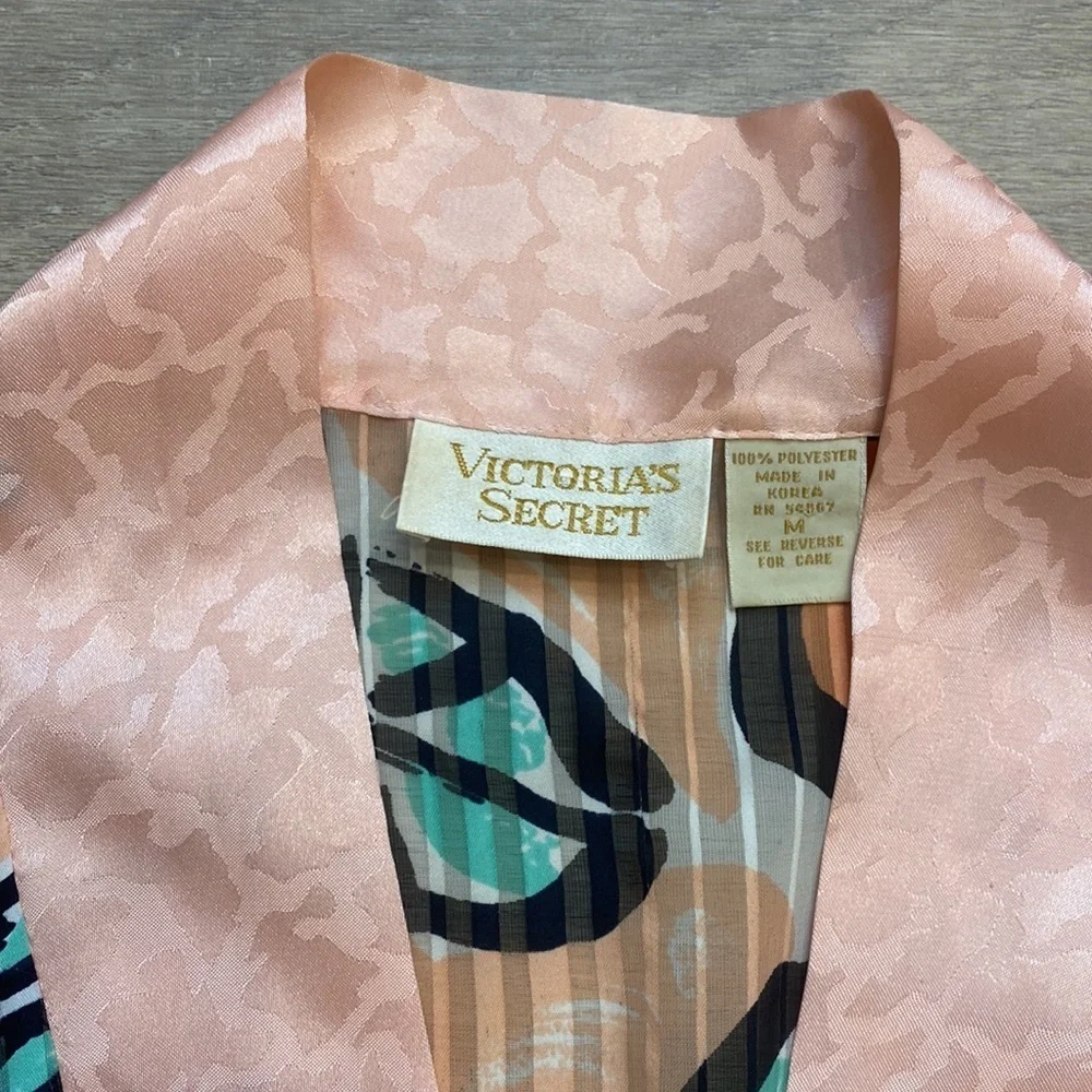 Victoria's Secret Gold Label Sheer‎ Rose Bed Jacket